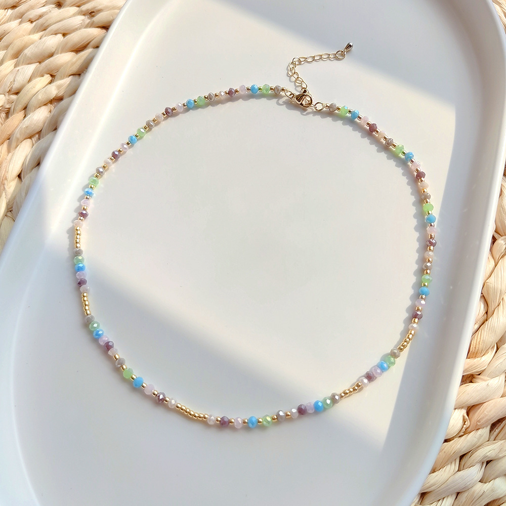 Women'S Accessories Wholesale Suppliers - KKBEAD Boho kolorowy kryształowy naszyjnik Miyuki