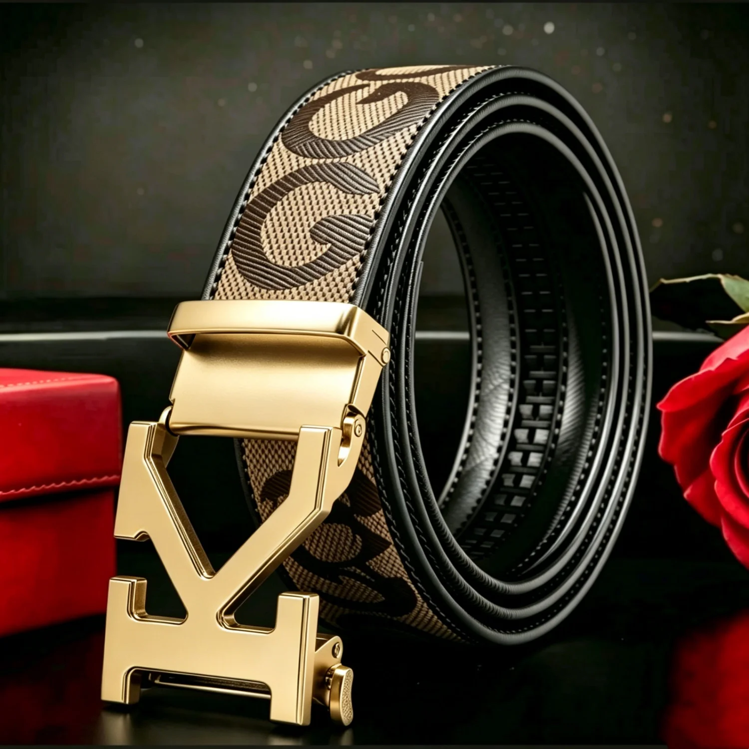 Women'S Eagles Accessories - POYYAS Stylowy metalowy pasek męski z