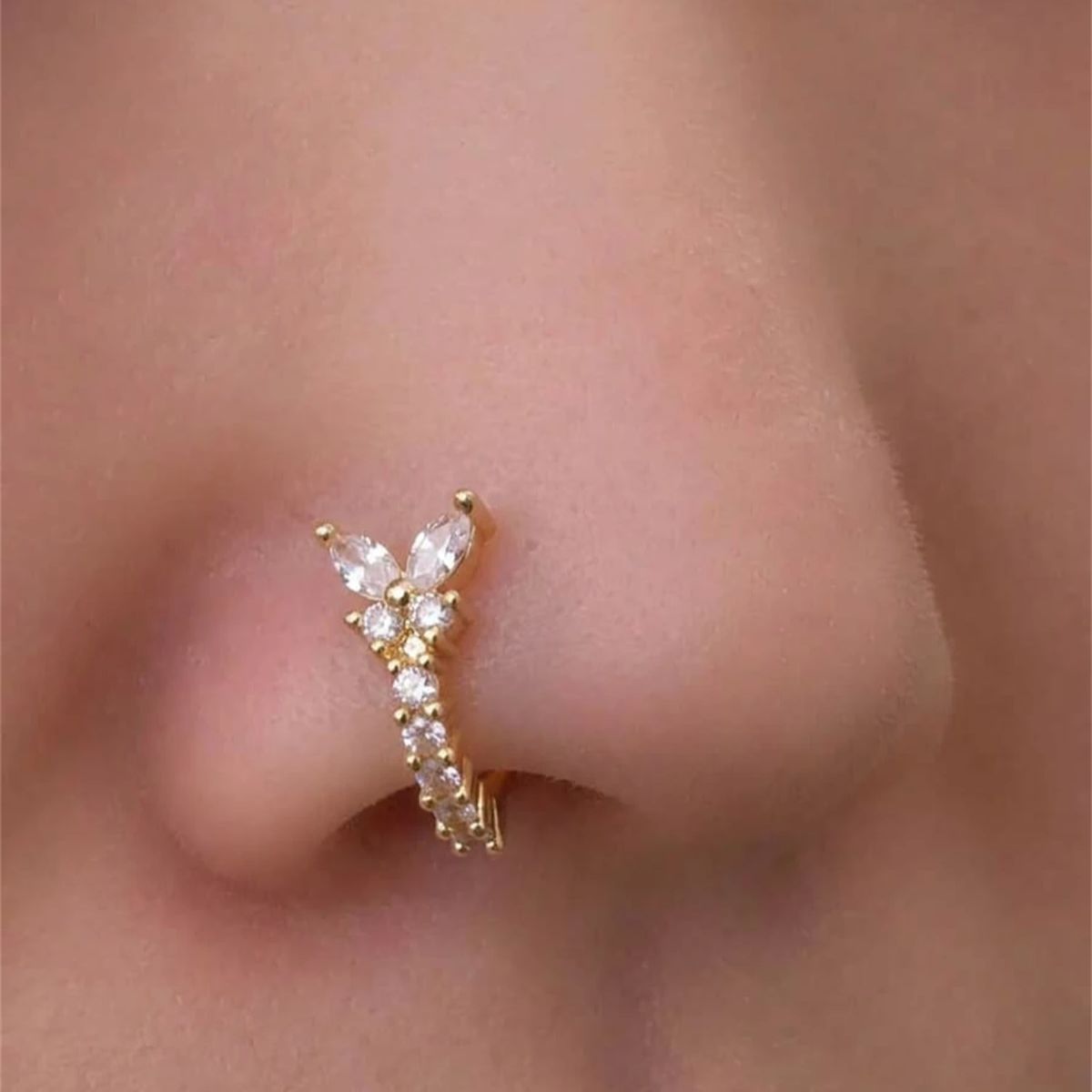 1 szt. Klips do nosa w kształc – Women'S Accessories Jewelry Sale recenzja i cena