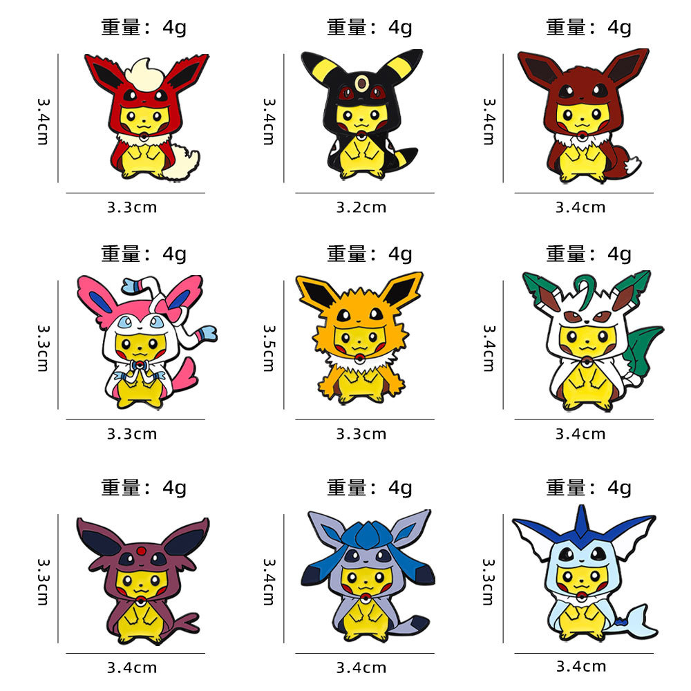 9 szt. Anime Pokemon Przypinki – Women'S Accessories Jewelry Sale recenzja i cena