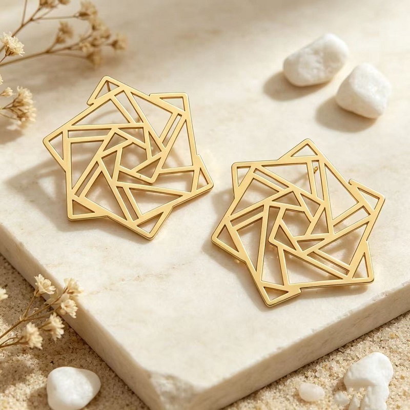 Geometryczne kolczyki w kształ – Women'S Accessories Jewelry Sale recenzja i cena